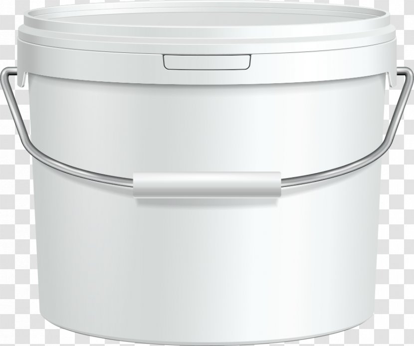 Lid Food Storage Containers Plastic Stock Pot - Material - Vector Bucket Transparent PNG