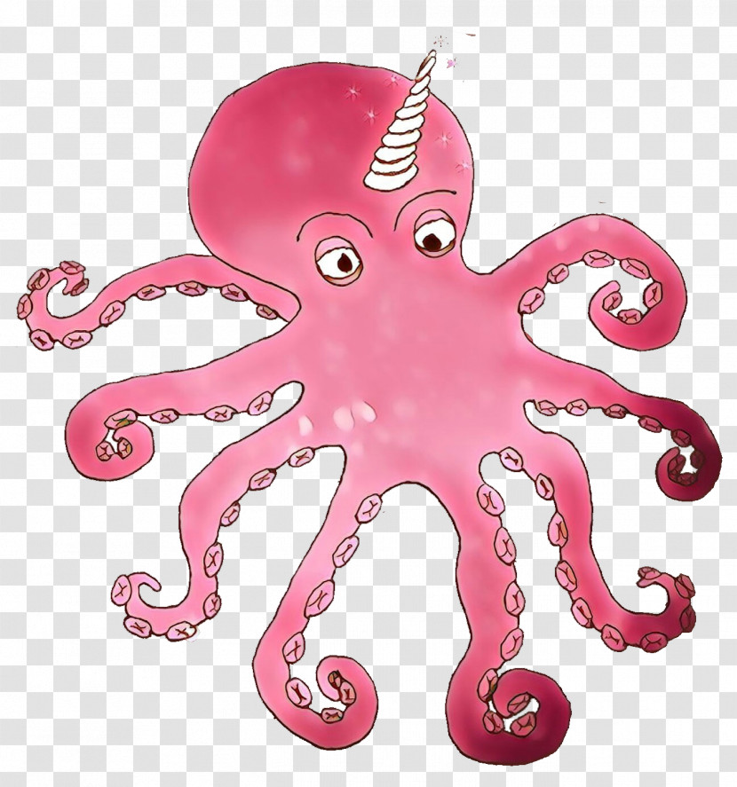 Octopus Giant Pacific Octopus Pink Octopus Animal Figure Transparent PNG