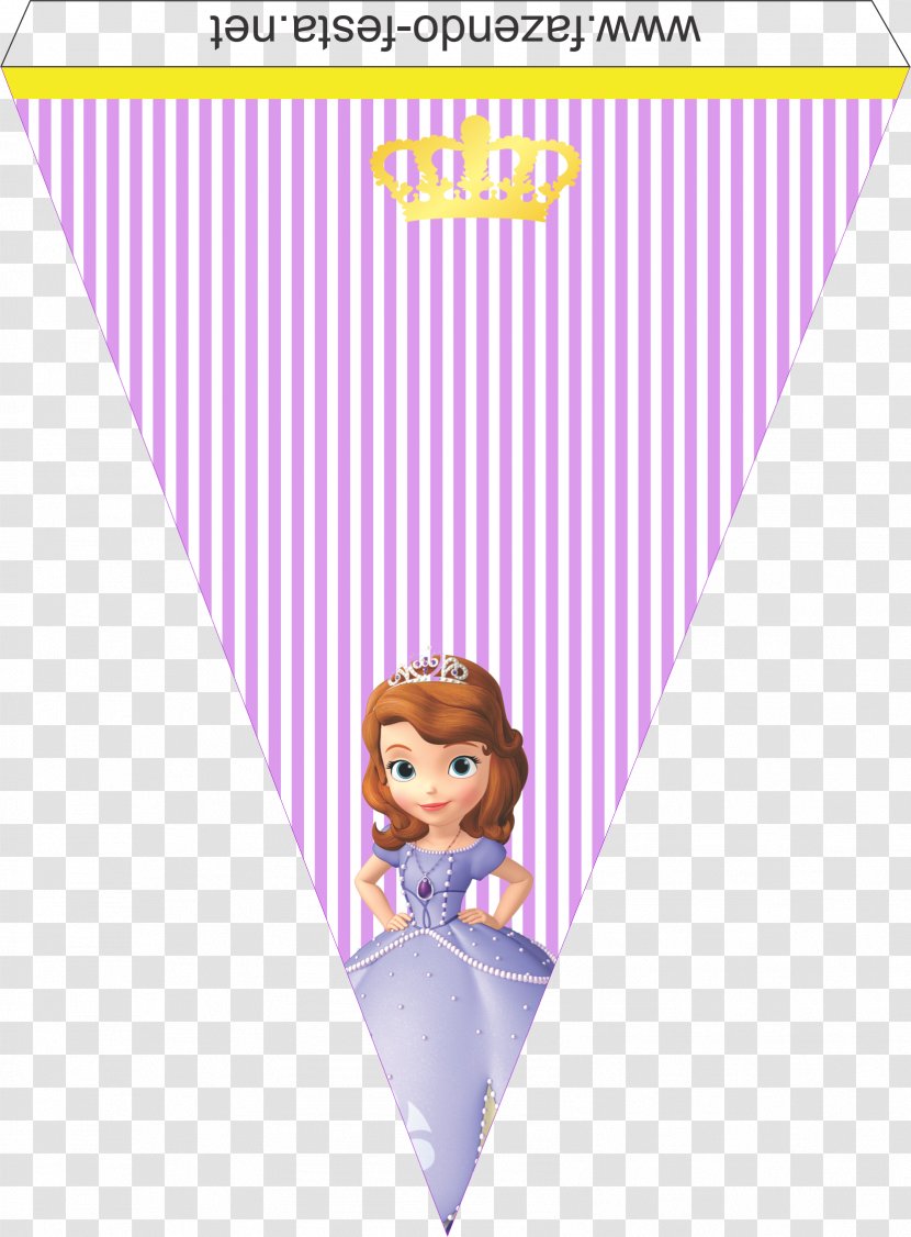 Birthday Party Cupcake Bunting Disney Princess - Sofia The First Transparent PNG
