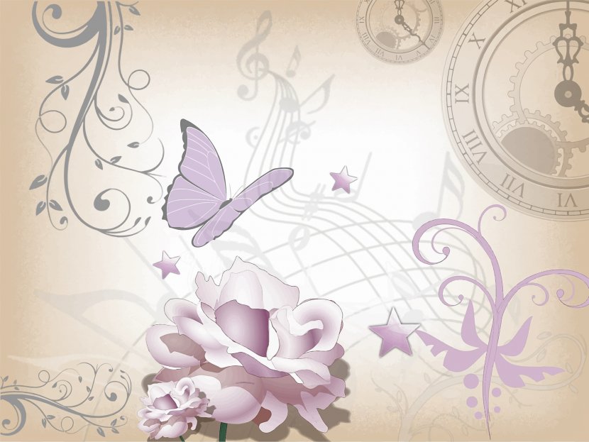 Desktop Wallpaper Clip Art - Drawing - Background Floral Cliparts Transparent PNG
