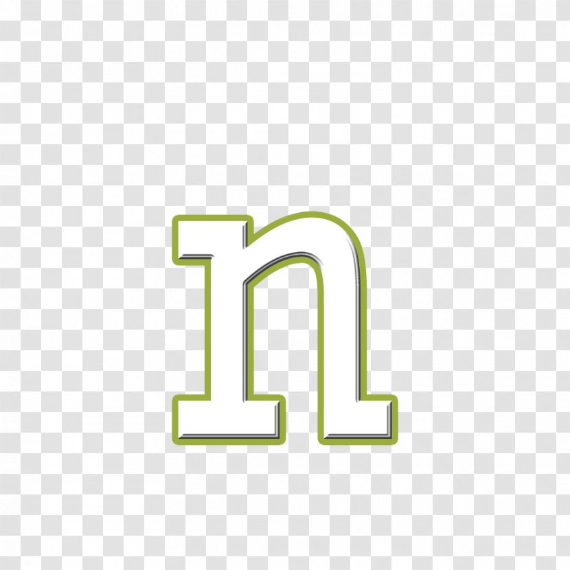 Logo Brand Line - Green - Lower Case Letters Transparent PNG