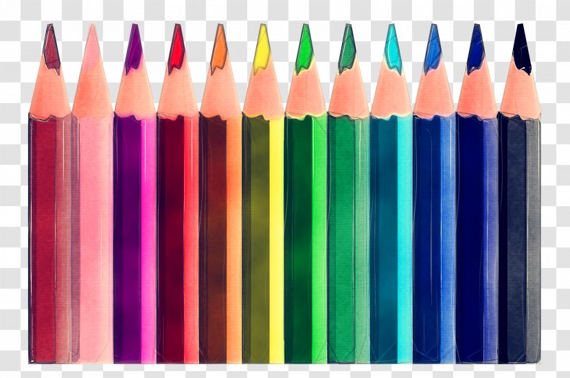 Pencil Crayon Writing Implement Colorfulness Office Supplies - Material Property - Tints And Shades Transparent PNG