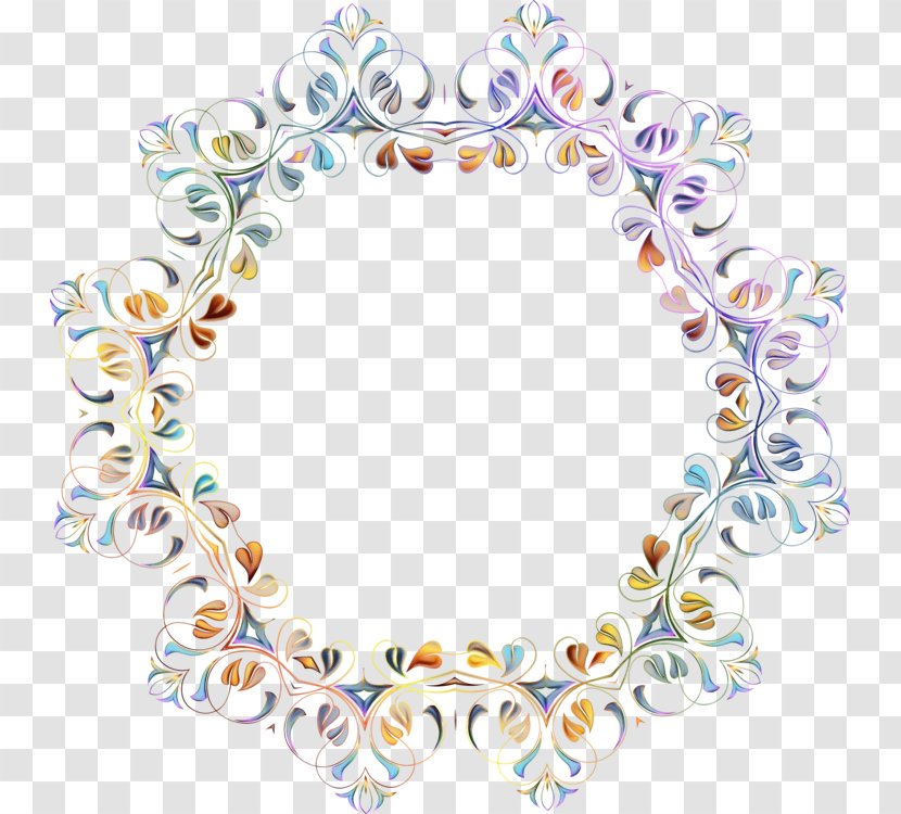 Background Watercolor Frame - Ornament - Necklace Transparent PNG