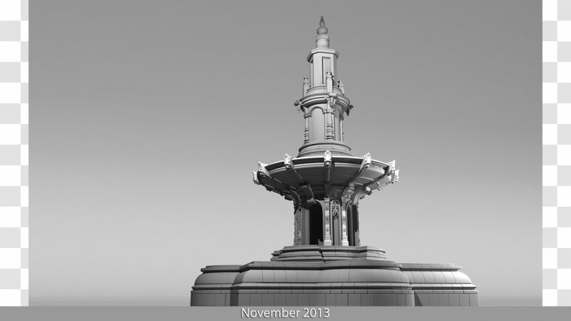 Monochrome Photography Autodesk 3ds Max Maya Black And White - World S Columbian Exposition - Fountain Transparent PNG