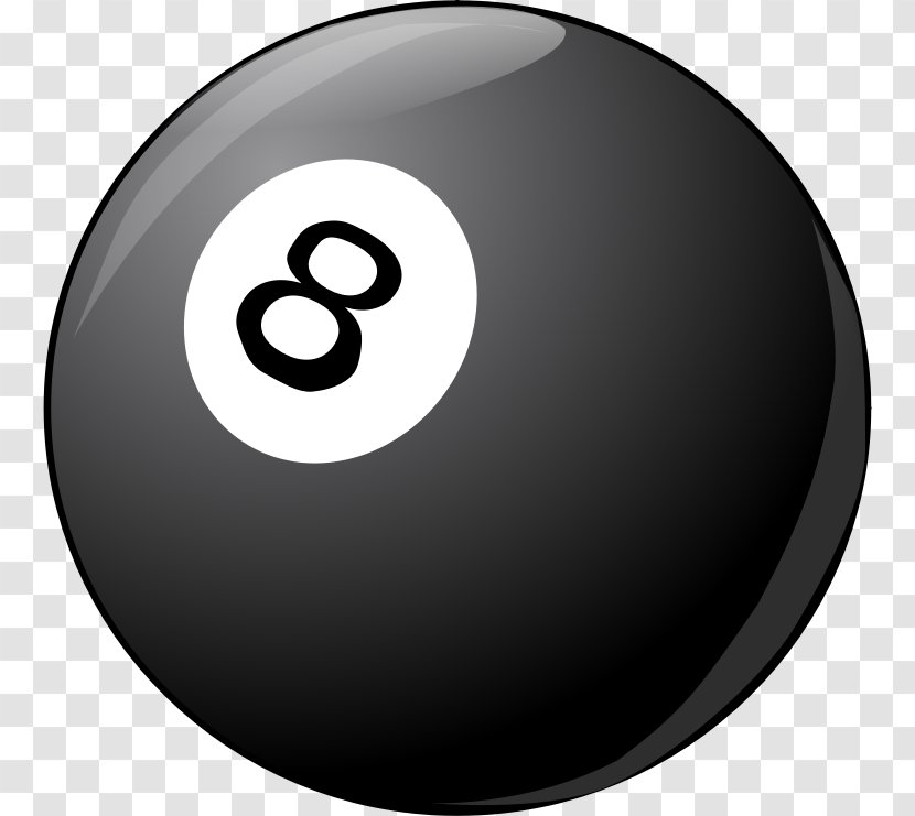 Eight-ball Billiard Balls Clip Art - Eight Ball Transparent PNG