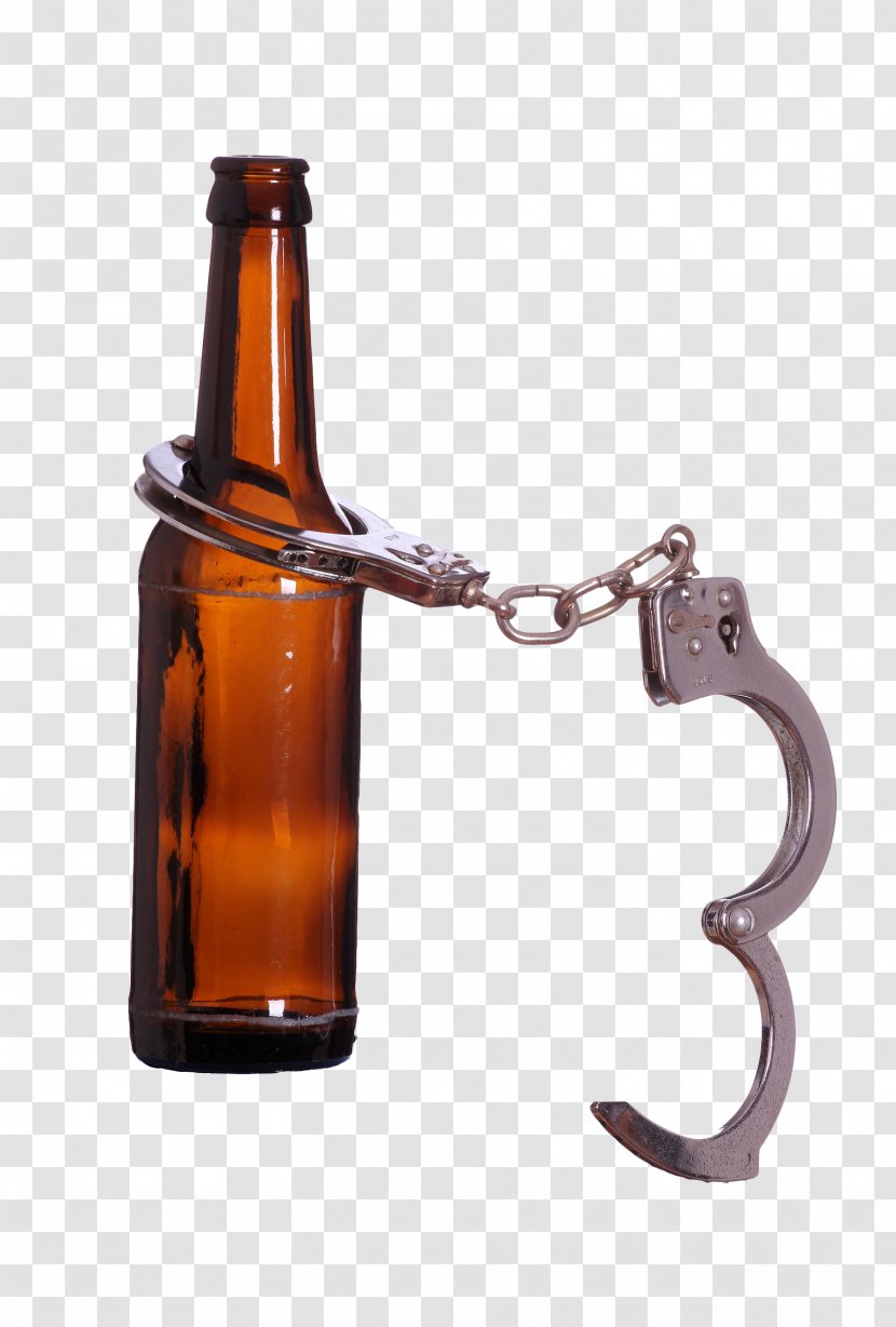 Handcuffs Stock Photography Royalty-free - Royalty Free - And Bottles Transparent PNG