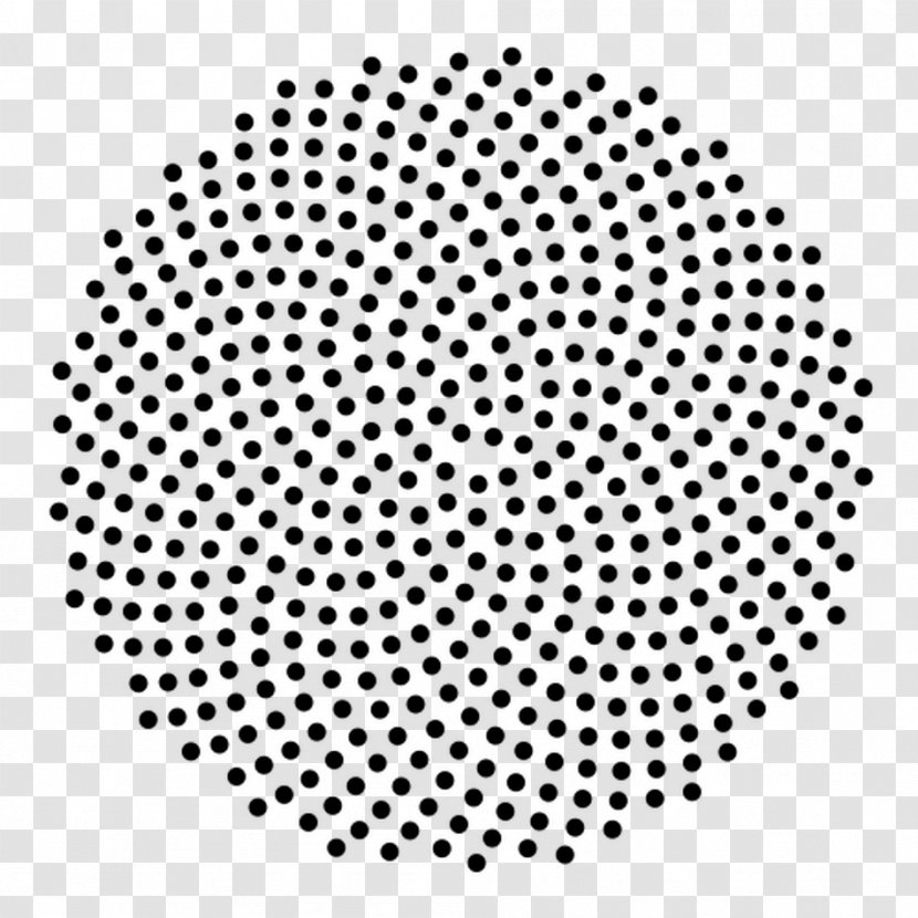 Circle Spiral Quasicrystal Fibonacci Number Pattern - Black Transparent PNG