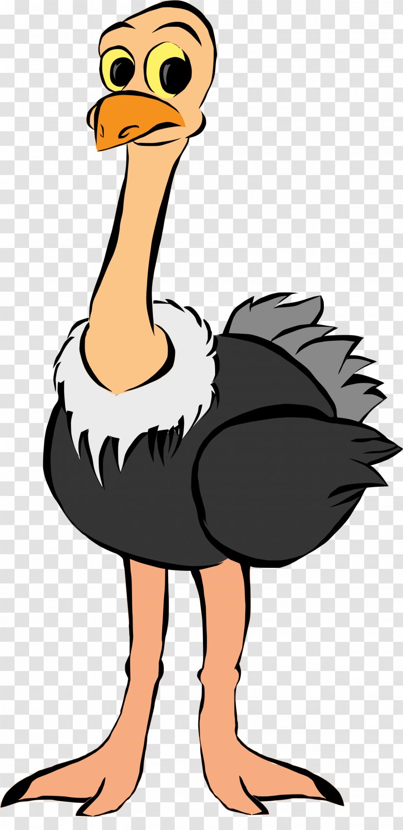 Common Ostrich Clip Art - Silhouette - Alternatives Cartoon Mascot Alternative Transparent PNG