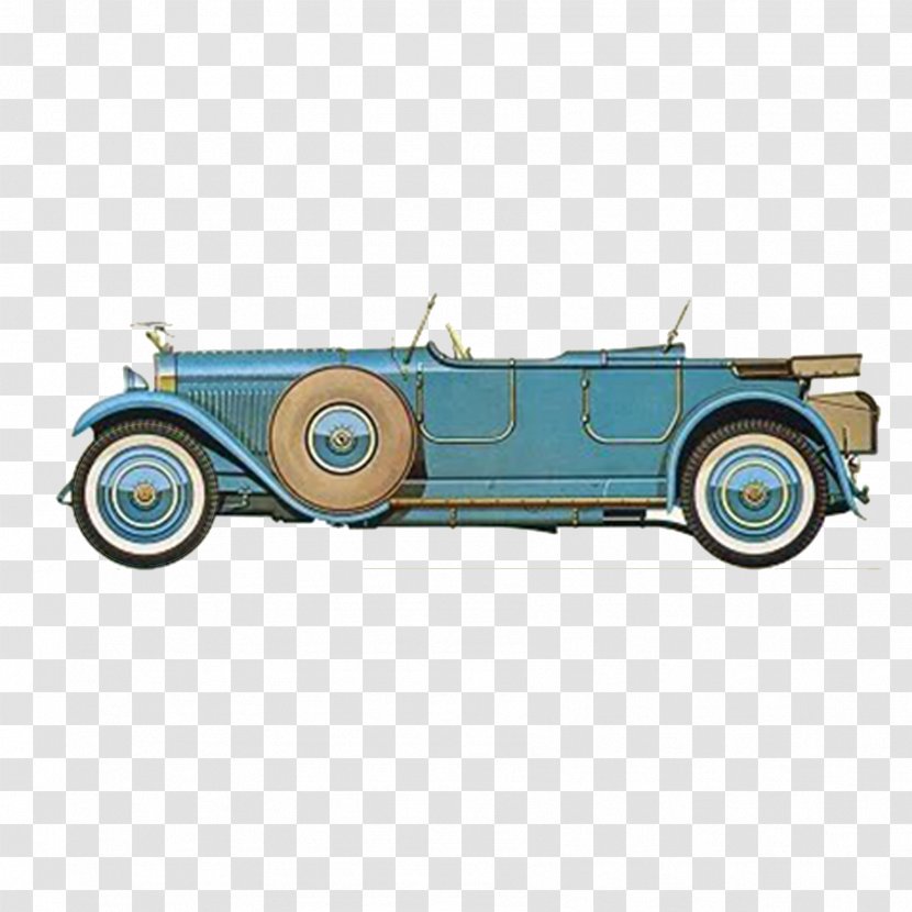 Car Mercedes-Benz Delage Hispano-Suiza K6 Renault - Retro Cartoon Painting Classic Cars Transparent PNG