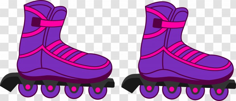 In-Line Skates Roller Rollerblade Skating Clip Art - Skateboarding Transparent PNG