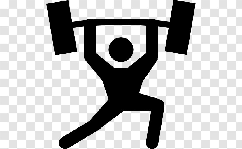 Sports - Black And White - Olympic Weightlifting Transparent PNG