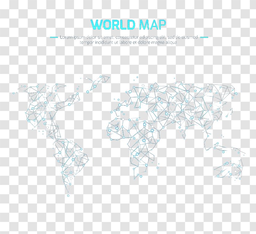 Graphic Design Brand Area Pattern - Rectangle - Spot Wired World Map Transparent PNG
