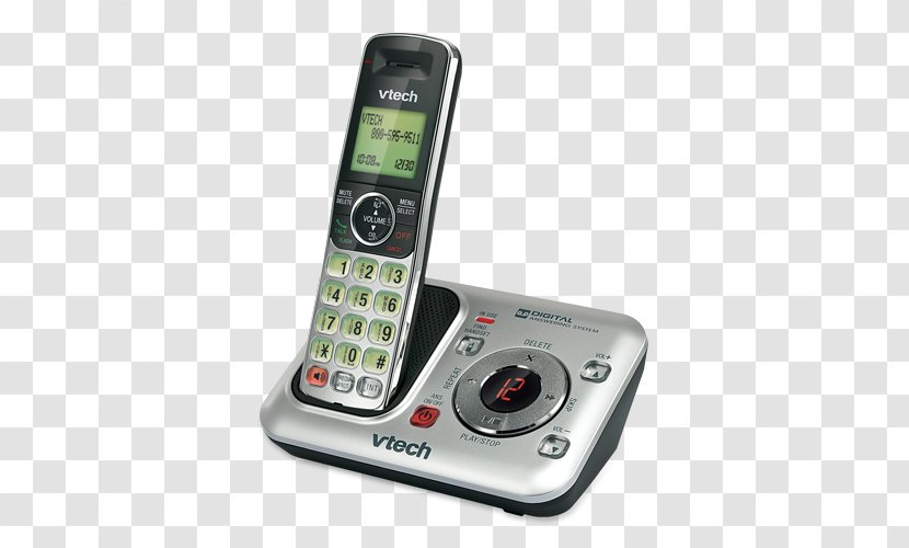 VTech CS6619 Cordless Telephone Digital Enhanced Telecommunications Handset - Telephony - Caller Id Transparent PNG