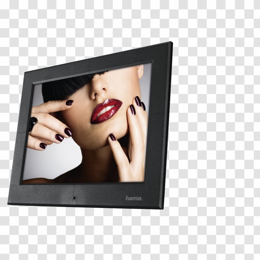 Digital Photo Frame Picture Frames Photography Hama 121SLB Slim Basic Acryl 30,73cm (12,1 ) Vesa Hardware/Electronic Data - Display Advertising Transparent PNG