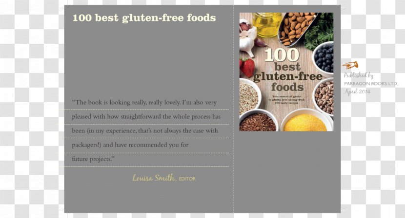 Advertising 100 Best Gluten-free Foods: Your Essential Guide To Eating With Tasty Recipes Book Brochure - Food Transparent PNG