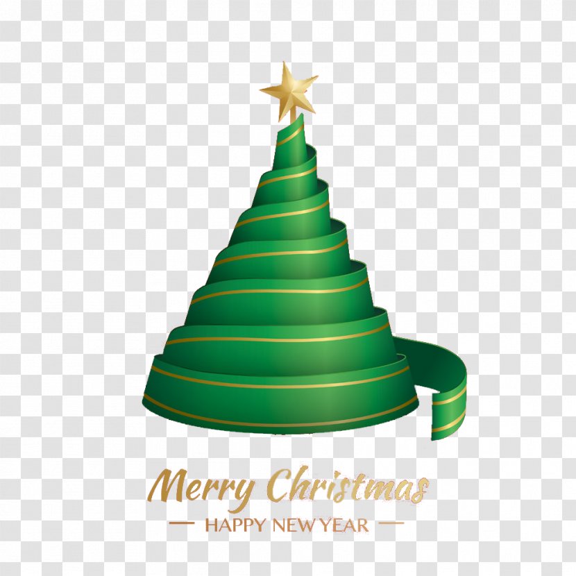 Christmas Tree Ribbon Gift - Santa Claus - Roll Transparent PNG