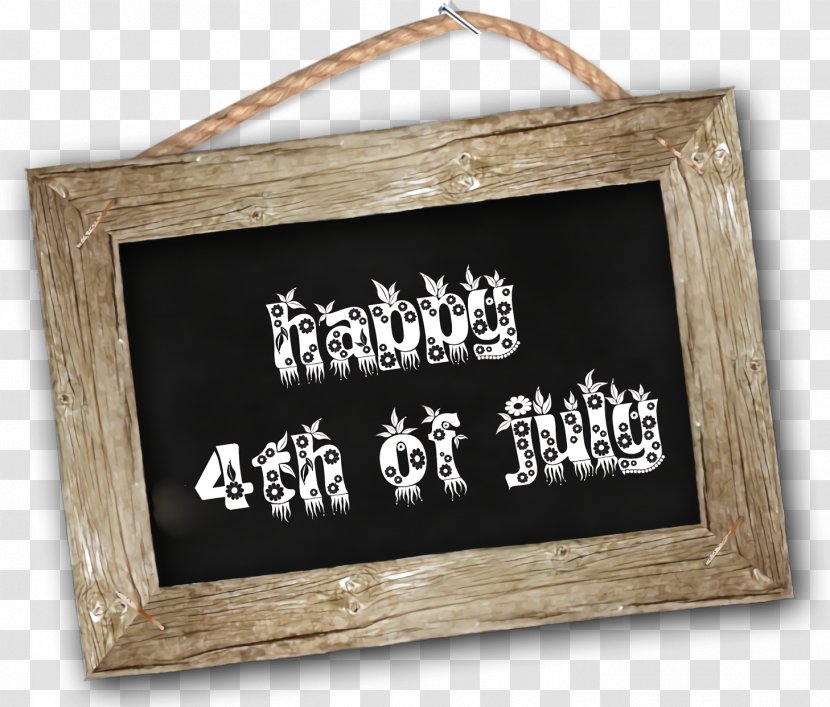 Fourth Of July Background - Text - Slate Rectangle Transparent PNG
