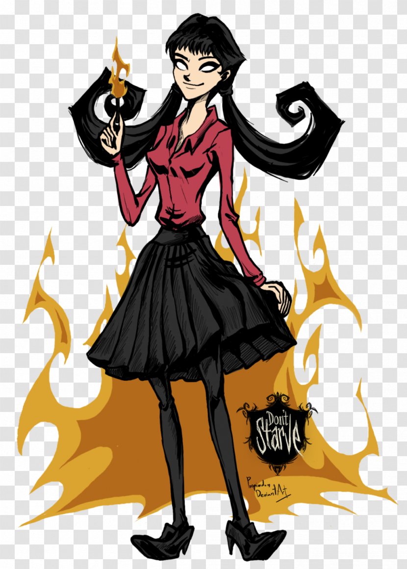 Don't Starve Together Fan Art DeviantArt Video Game - Don T - Willow Vector Transparent PNG