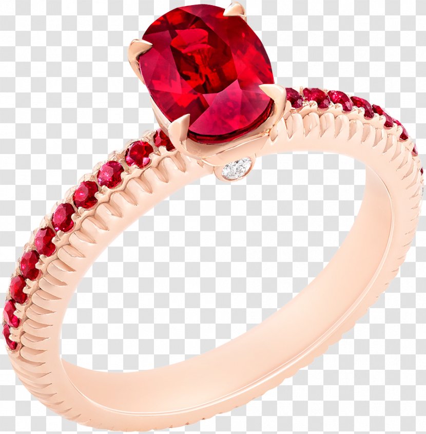 Engagement Ring Emerald Diamond Cut Jewellery - Ruby - Rough Transparent PNG