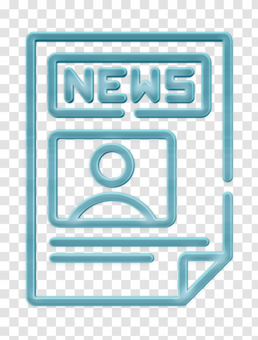 Media Technology Icon Newspaper Icon Text Lines Icon Transparent PNG
