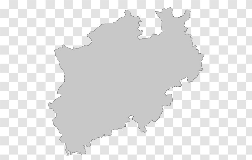 North Rhine-Westphalia States Of Germany Map Royalty-free Electoral District - Meyer Ruge Gbr Transparent PNG