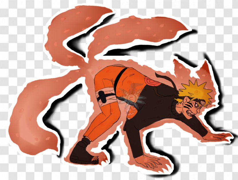 Red Fox Kurama Naruto Uzumaki Nine-tailed - Cartoon Transparent PNG