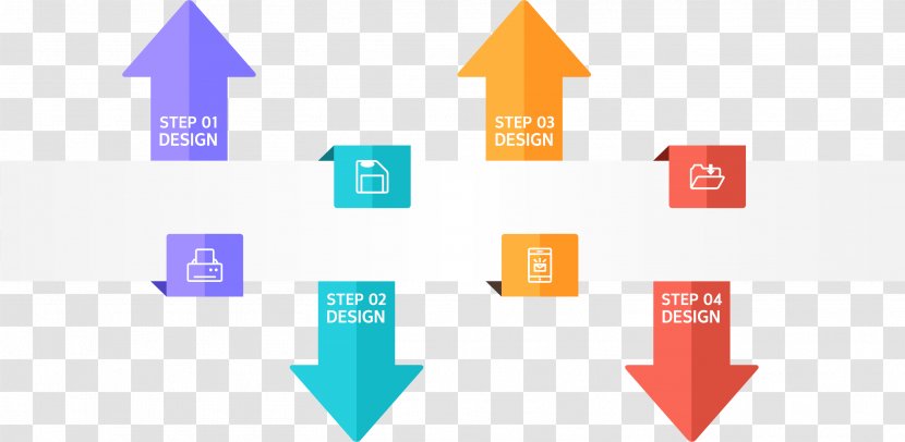 Diagram Infographic Chart - Organization - Colorful Arrows Transparent PNG