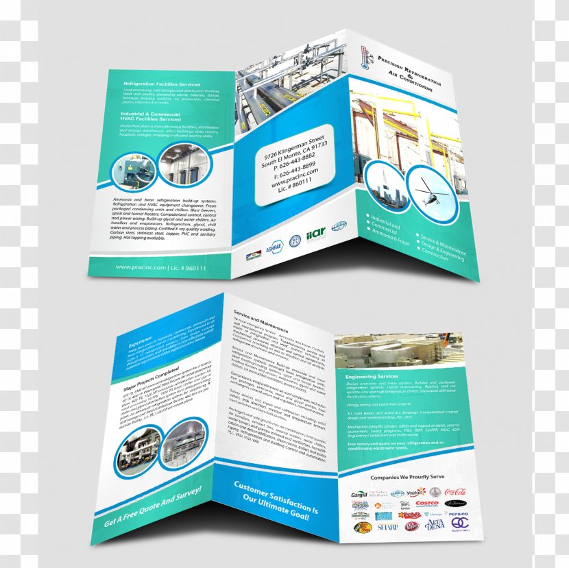 Brochure Pamphlet Air Conditioning - Poster Design Transparent PNG
