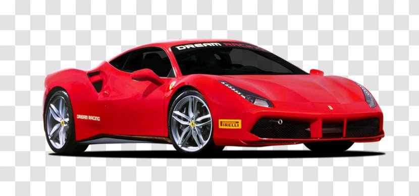 Ferrari 488 Sports Car Luxury Vehicle - Model Transparent PNG