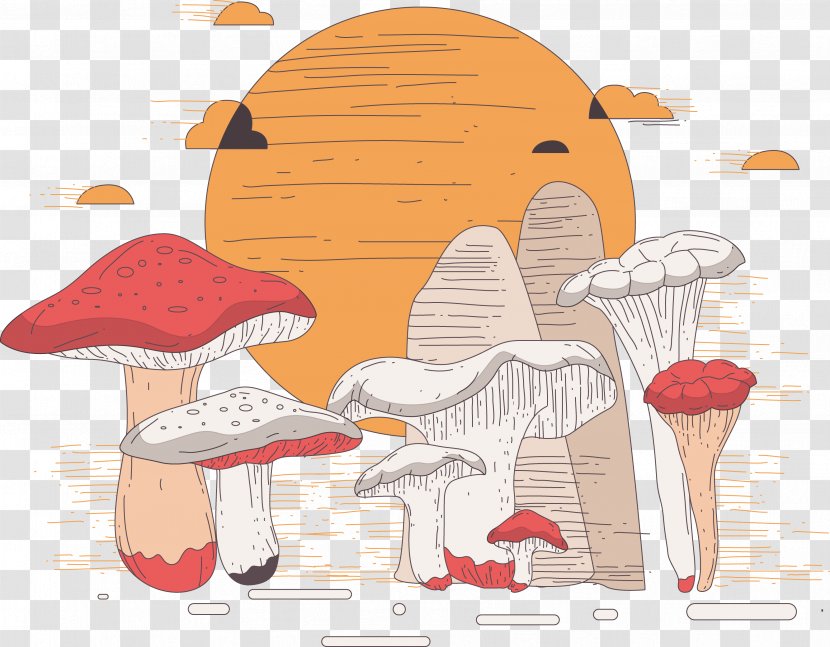 Download Clip Art - Table - Painted Mushroom Transparent PNG