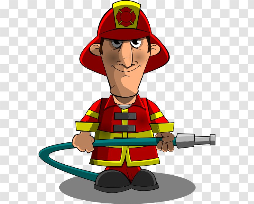 Firefighter Fire Engine Free Content Clip Art - Cartoon - Fireman Transparent PNG