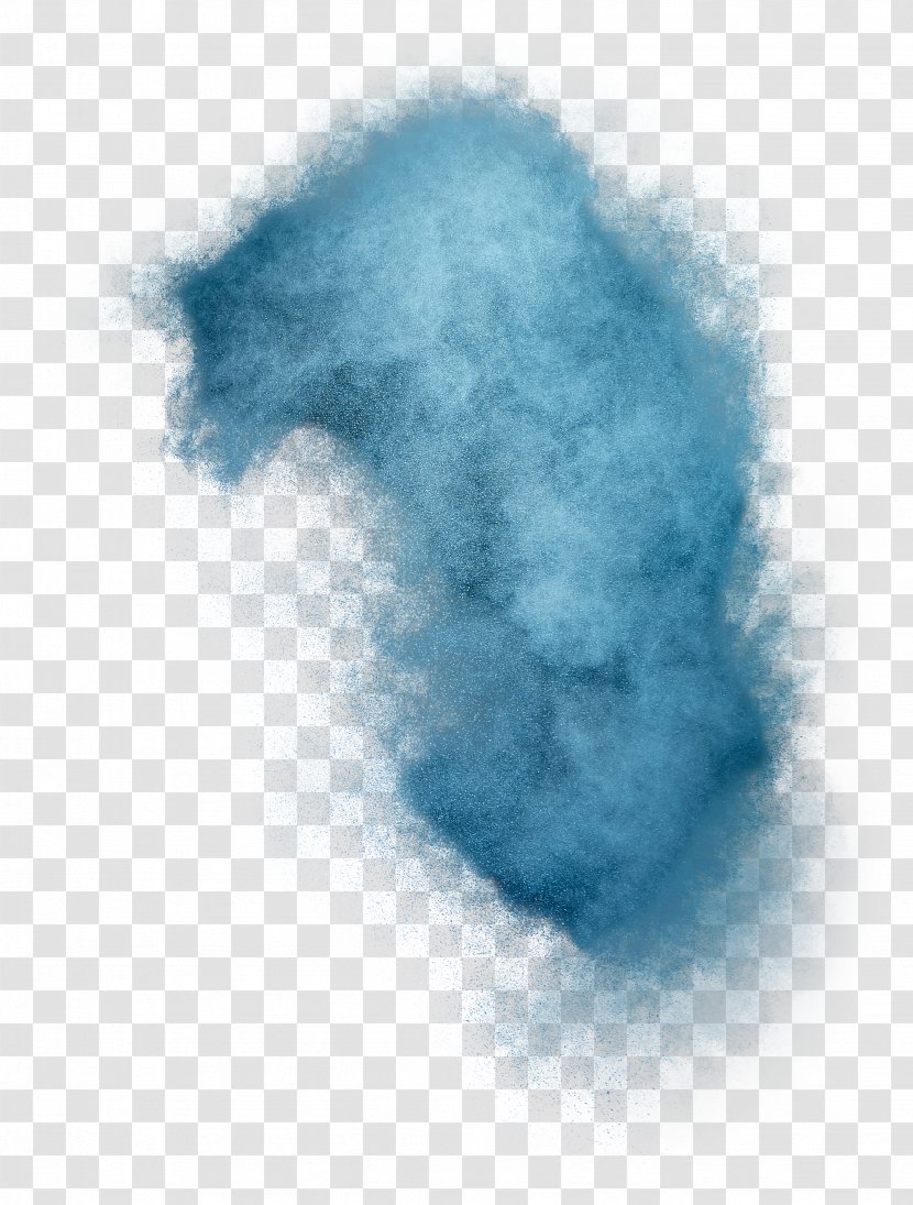 Dust Explosion Powder - Frame - Blue Material Transparent PNG