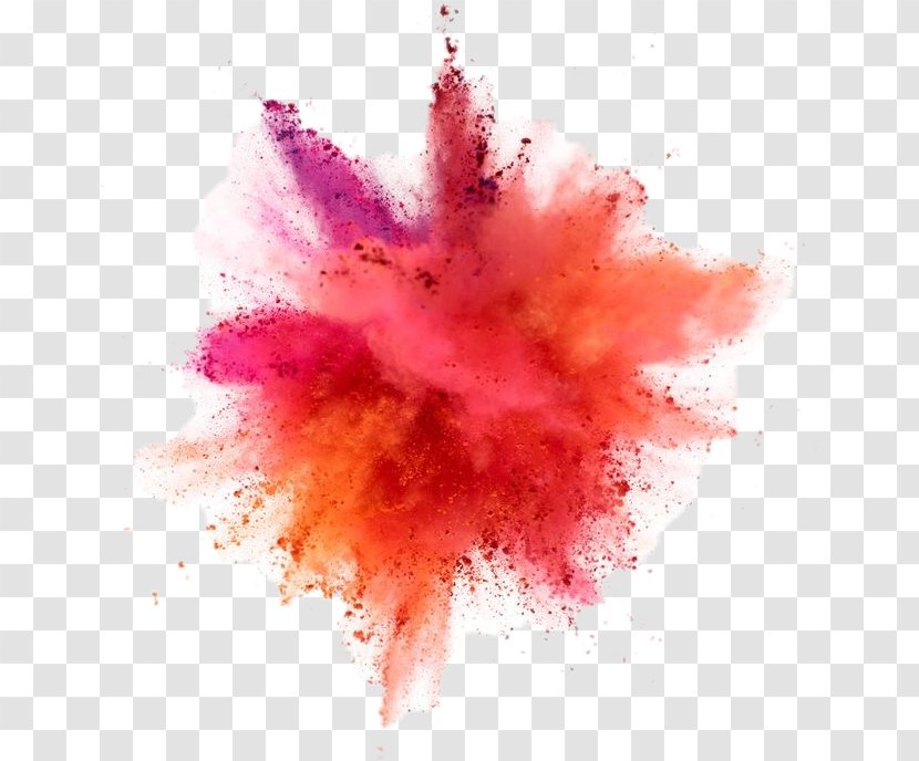 Color Dust Explosion Photography Drawing - Heart - Powder Transparent PNG