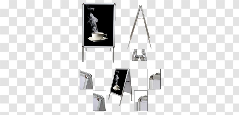 Poster Display Device Stand Banner - Furniture Transparent PNG
