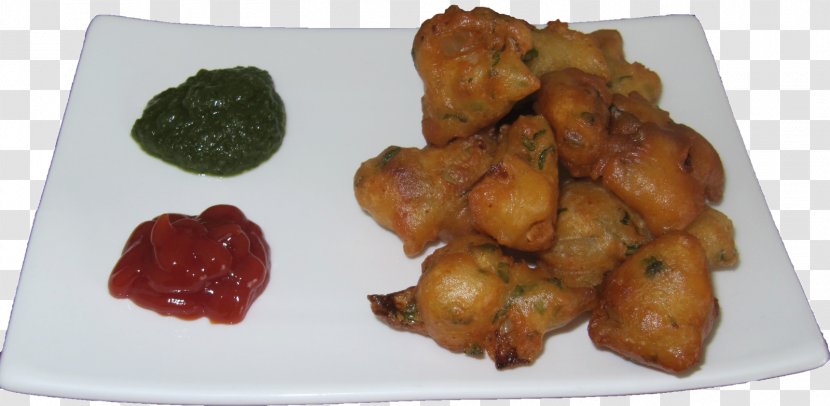 Pakora Fritter Dim Sum Indian Cuisine Chutney - Food - Sauce Dip Transparent PNG