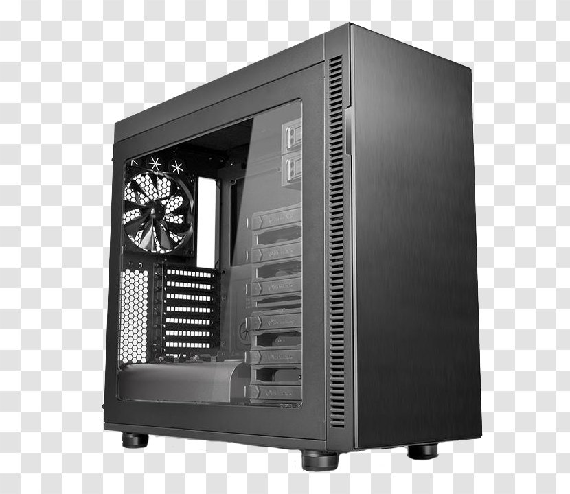 Computer Cases & Housings Suppressor F51 Window E-ATX Mid-Tower Chassis CA-1E1-00M1WN-00 Thermaltake Personal - System Cooling Parts - Gaming Transparent PNG