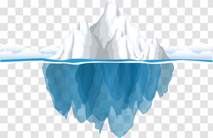 Antarctic Iceberg Ocean - Blue Transparent PNG