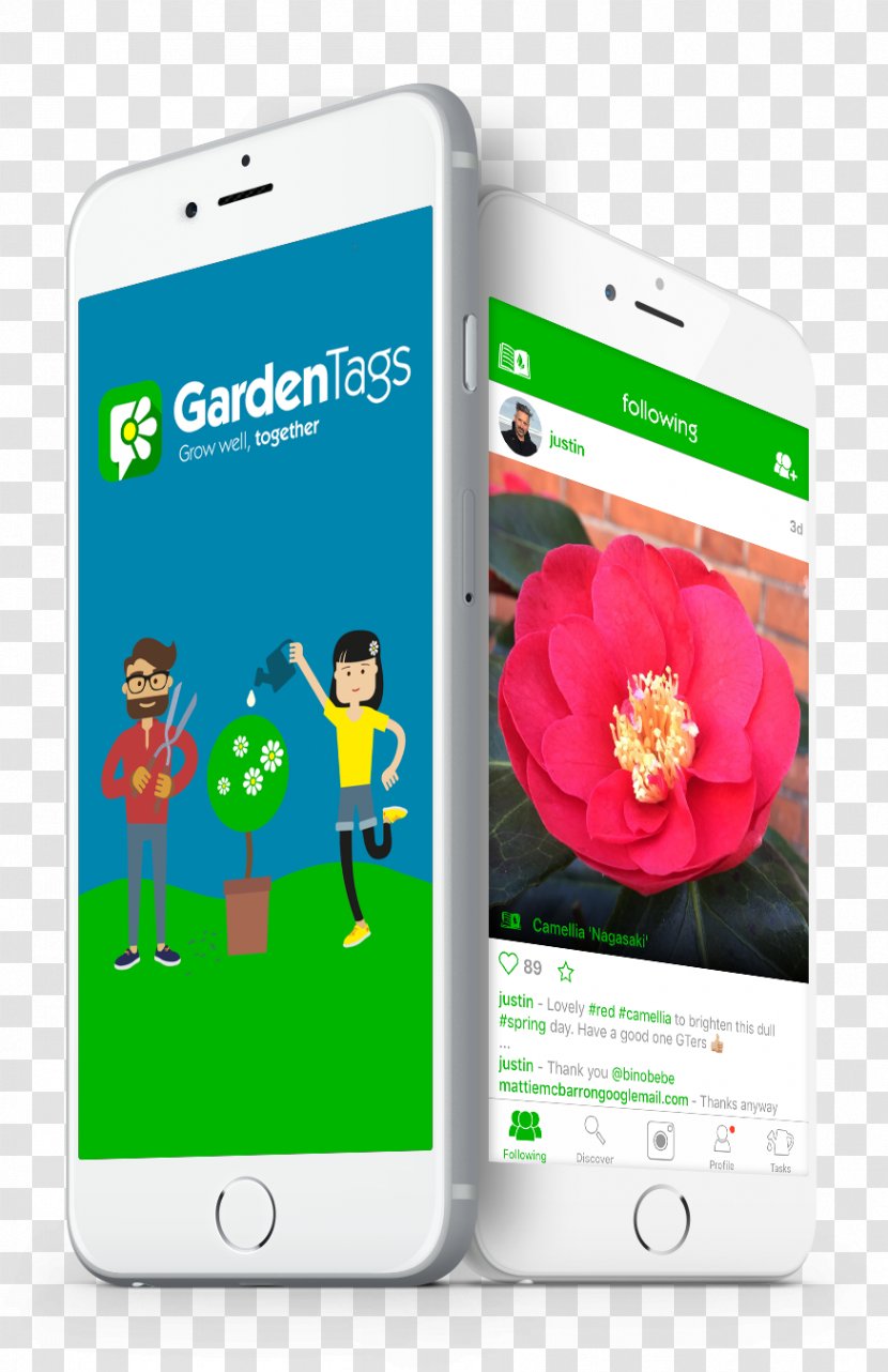 Smartphone Feature Phone Mobile Phones Gardening - Plant Identification Transparent PNG