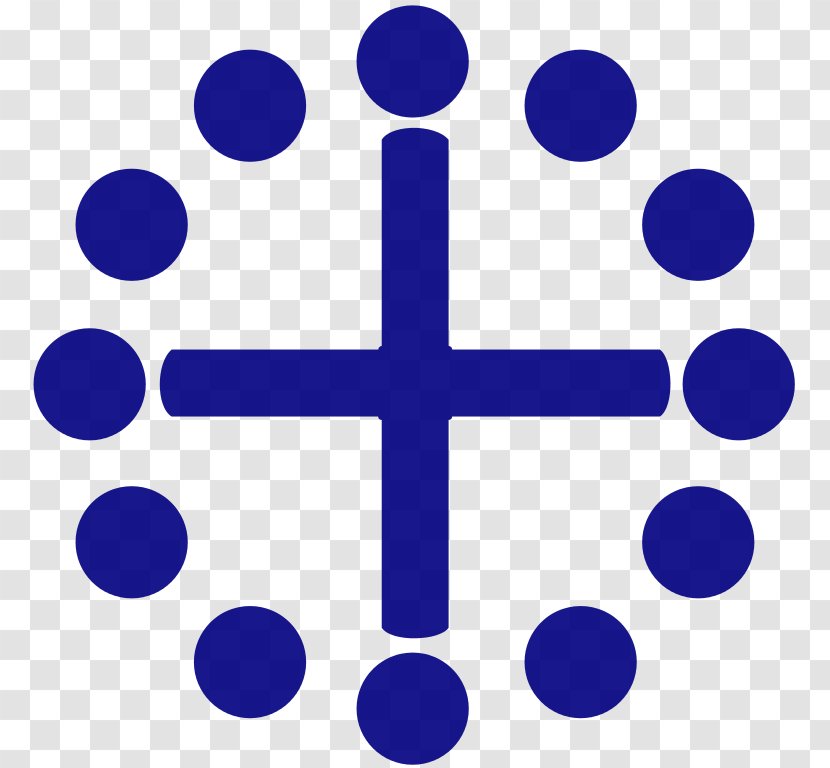 Kleeblattkreuz Christian Cross Ping An Bank - Blue Transparent PNG