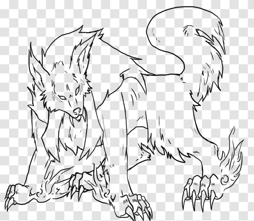 Sesshōmaru Dog Inuyasha Line Art Drawing - Tree Transparent PNG