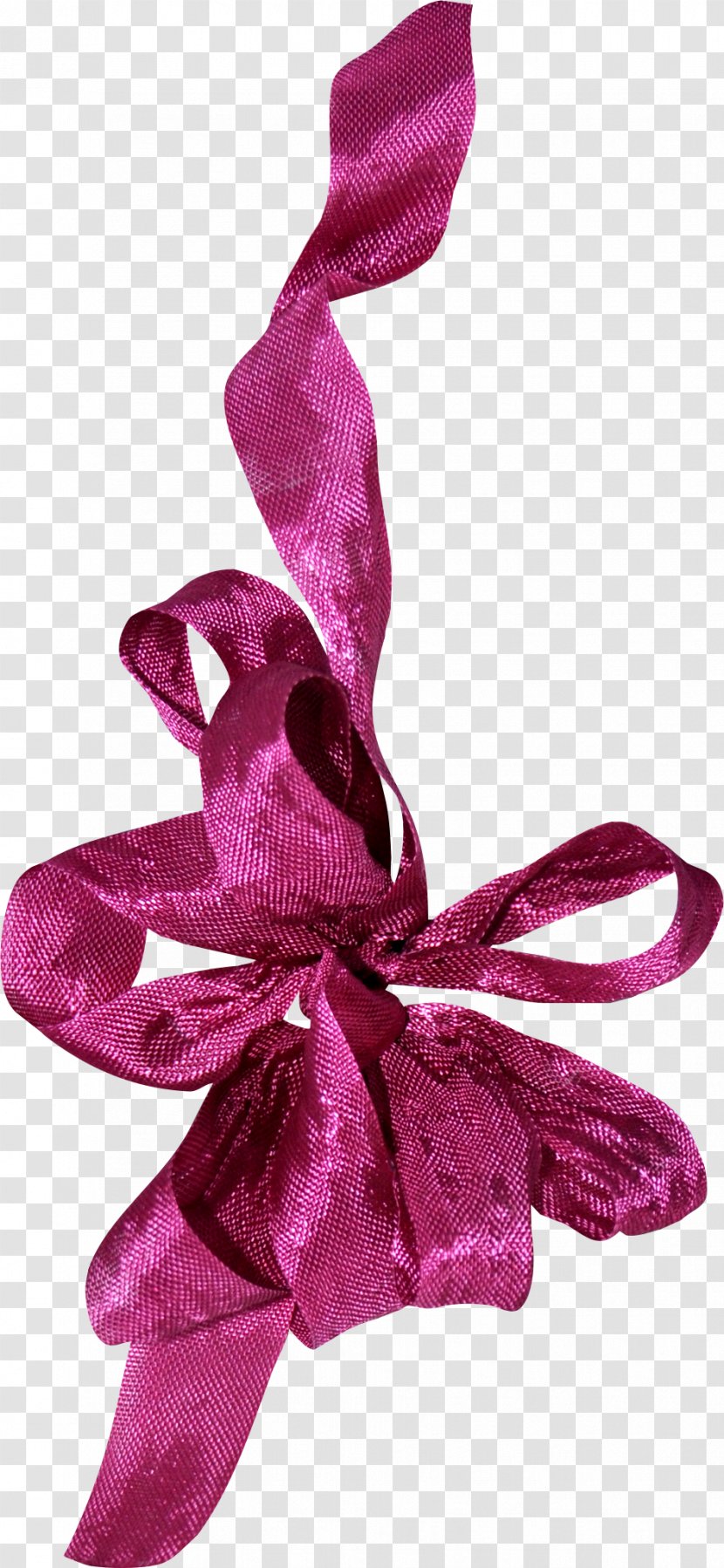 Ribbon Silk Clip Art - Violet - Satin Transparent PNG