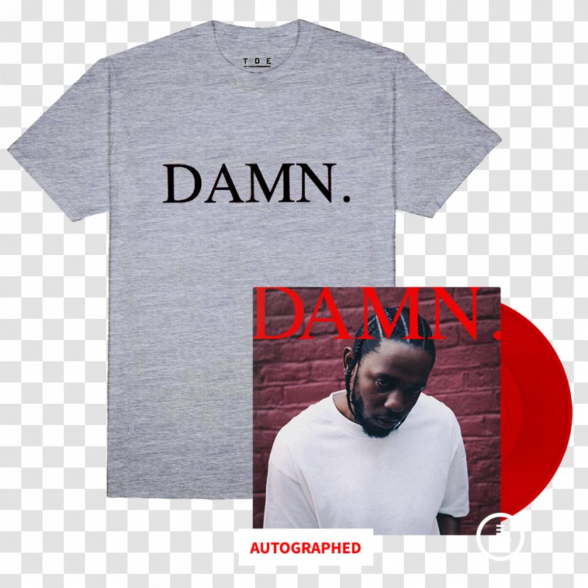 T-shirt DAMN. Phonograph Record Grammy Award For Best Rap Album LP - Tree Transparent PNG