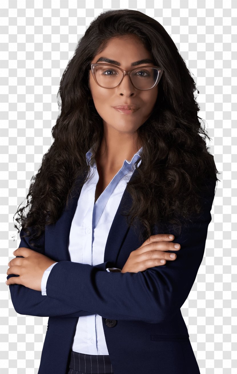 Glasses Long Hair Model Health Business - Vision Care Transparent PNG