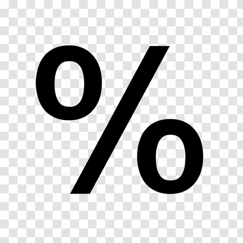 Percent Sign Percentage Equals At - Number Transparent PNG