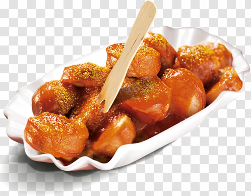 Currywurst Bratwurst Momo Chicken Curry Dish - Mustard Transparent PNG