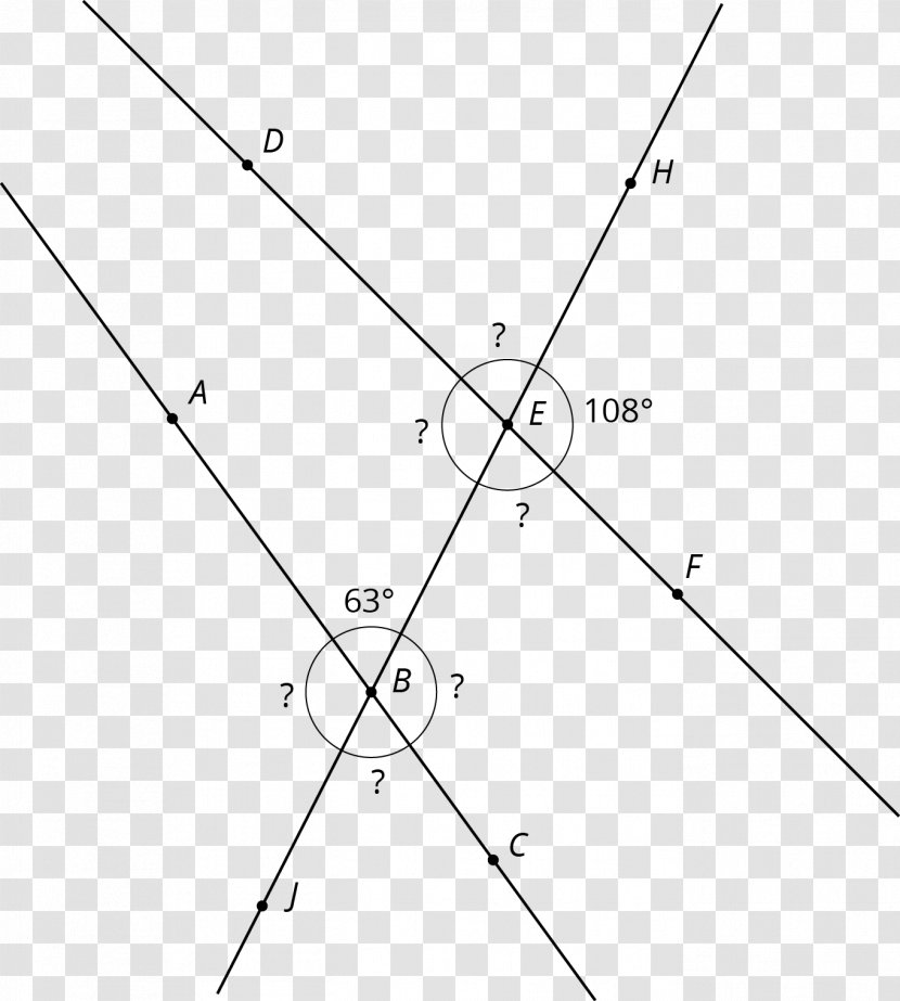 Internal Angle Triangle Line Parallel - Interior Transparent PNG