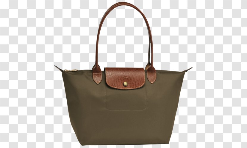 Longchamp Tote Bag Pliage Handbag - Brown Transparent PNG