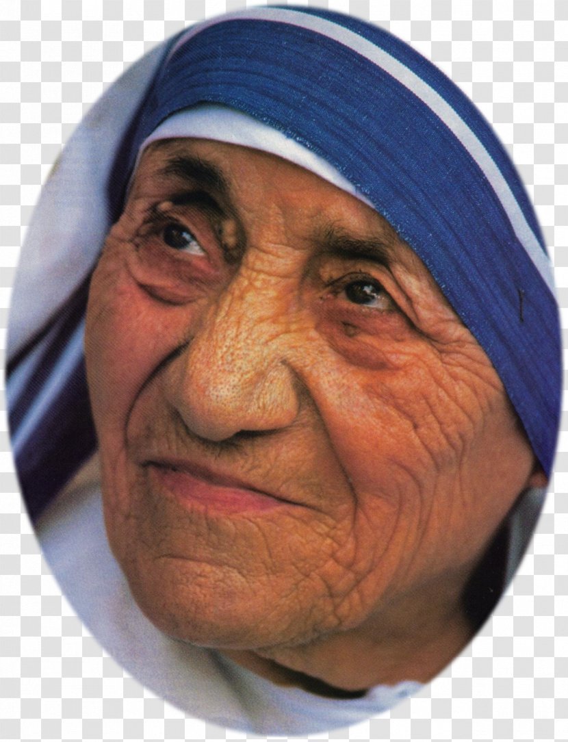 Mother Teresa Saint Nun Canonization Missionary - Face - God Transparent PNG