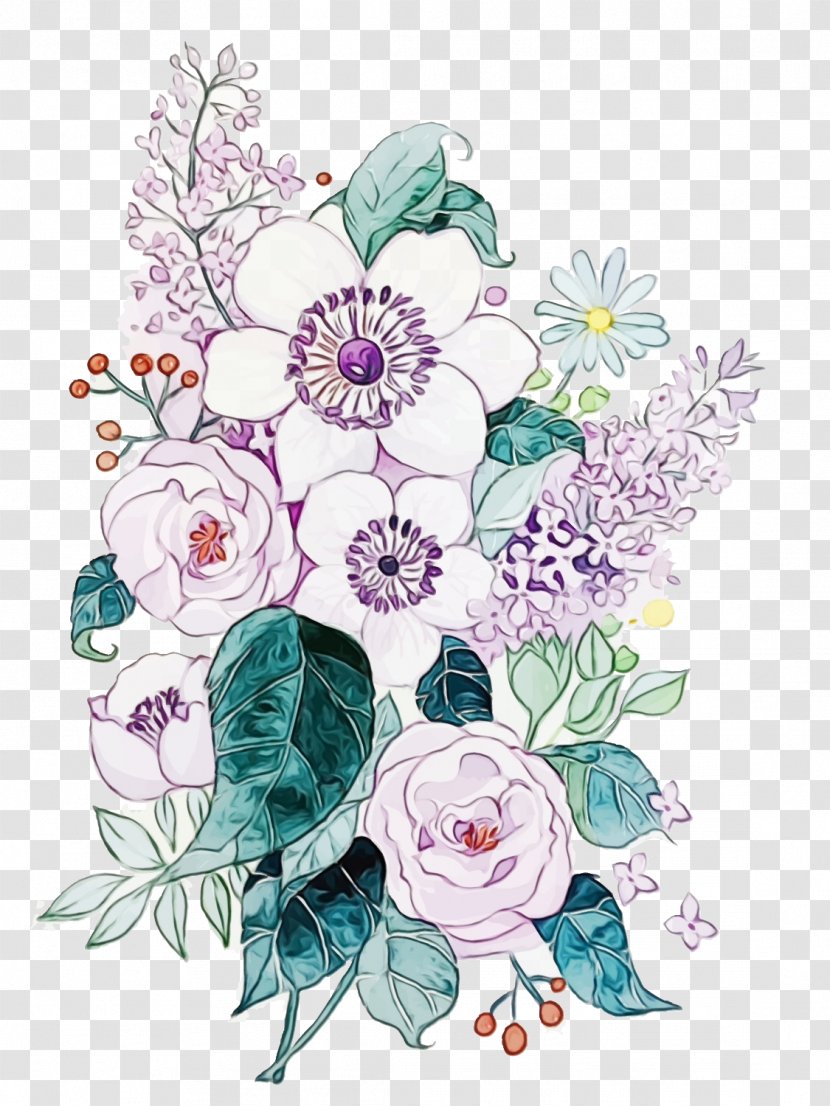 Floral Design Cut Flowers Illustration - Rose Transparent PNG