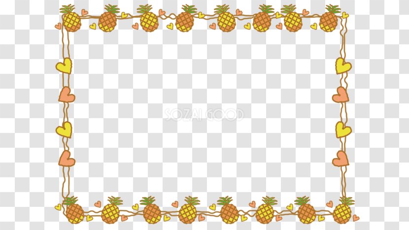 Decorative Borders Pineapple Clip Art - Tree Transparent PNG